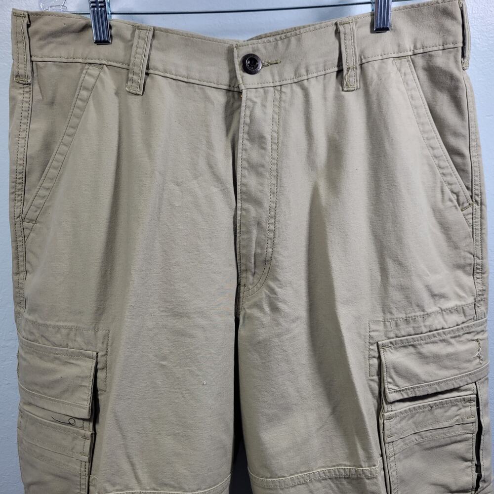 Levi Straus Men's Two Horse Brand Beige Cargo Shorts Size 36" x 11"  22426-1295 - Picture 3 of 7